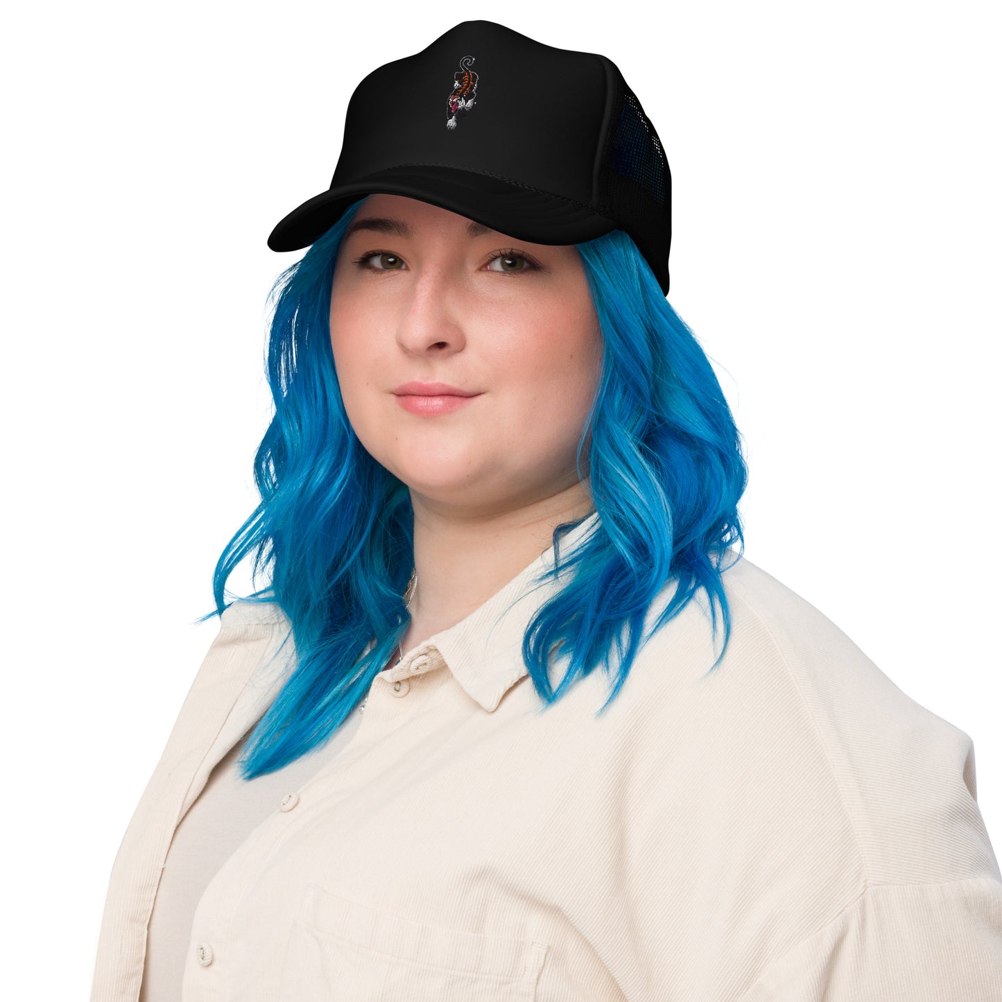 Foam trucker hat tiger red
