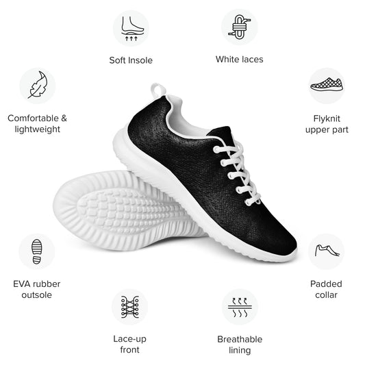 Men’s athletic shoes all black off limited time