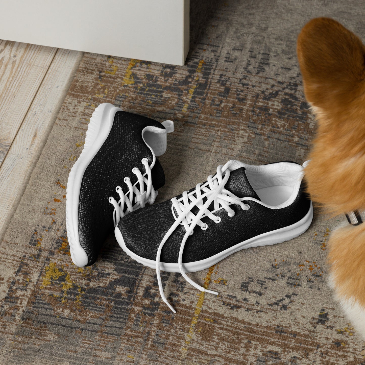 Men’s athletic shoes all black off limited time