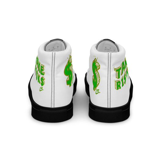 Men’s high top canvas shoes