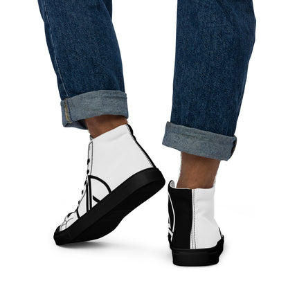 Men’s high top canvas shoes