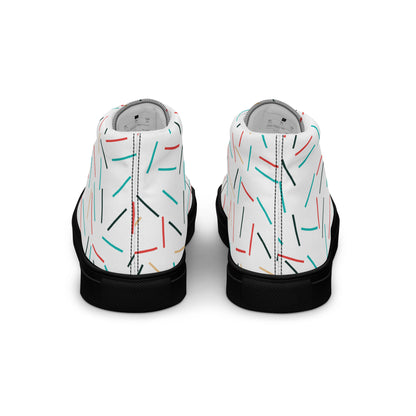 Men’s high top canvas shoes