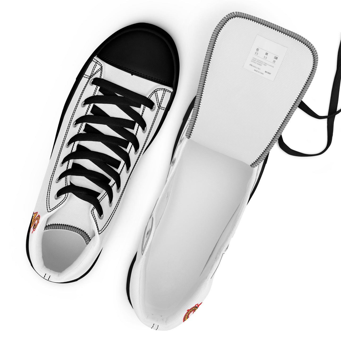 Men’s high top canvas shoes