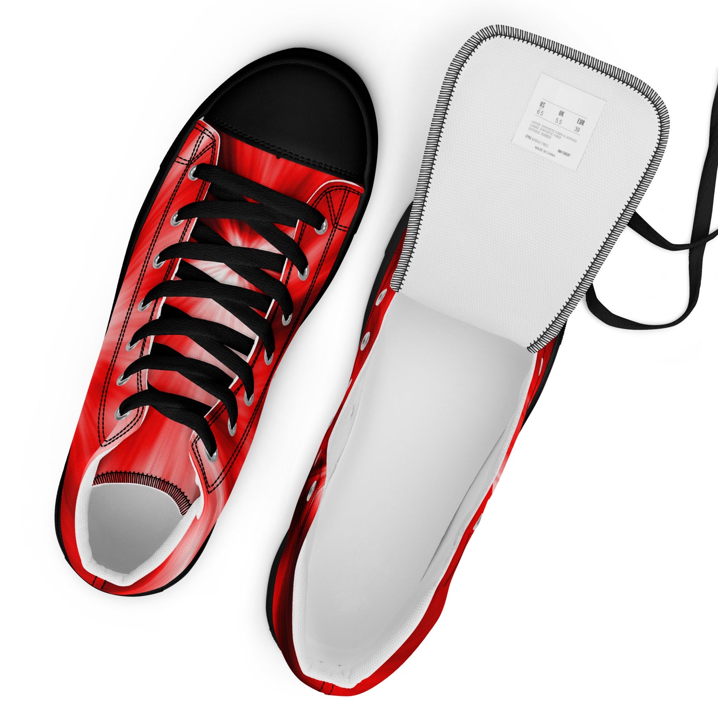Men’s high top canvas shoes