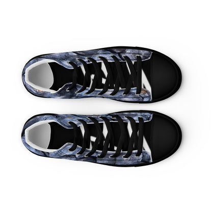 Men’s high top canvas shoes