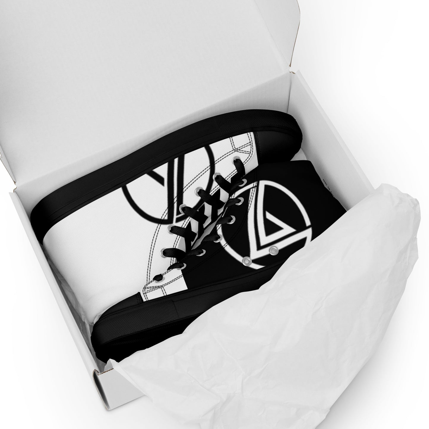 Men’s high top canvas shoes