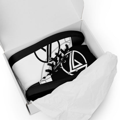 Men’s high top canvas shoes