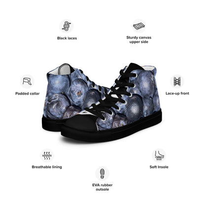 Men’s high top canvas shoes