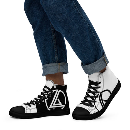 Men’s high top canvas shoes