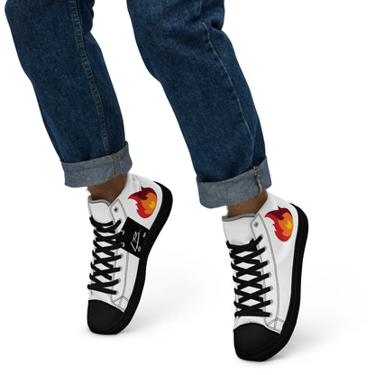 Men’s high top canvas shoes