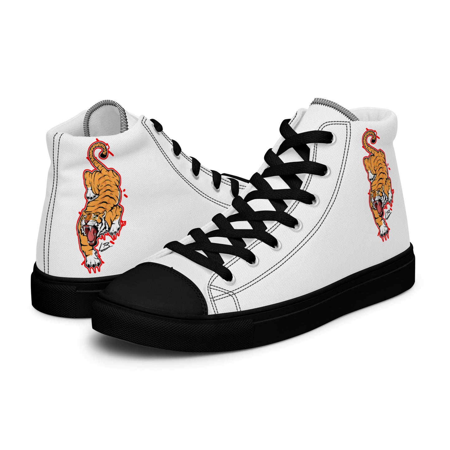 Men’s high top canvas shoes