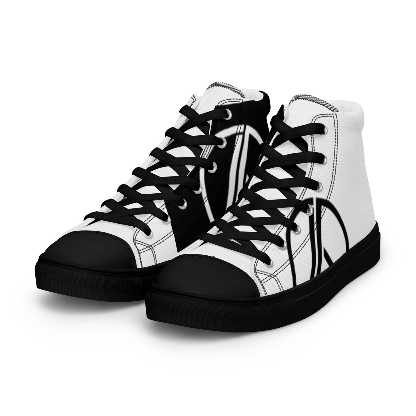Men’s high top canvas shoes