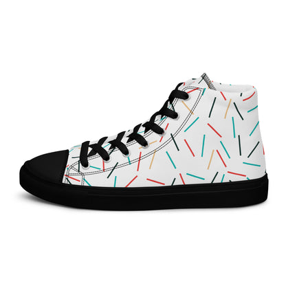 Men’s high top canvas shoes