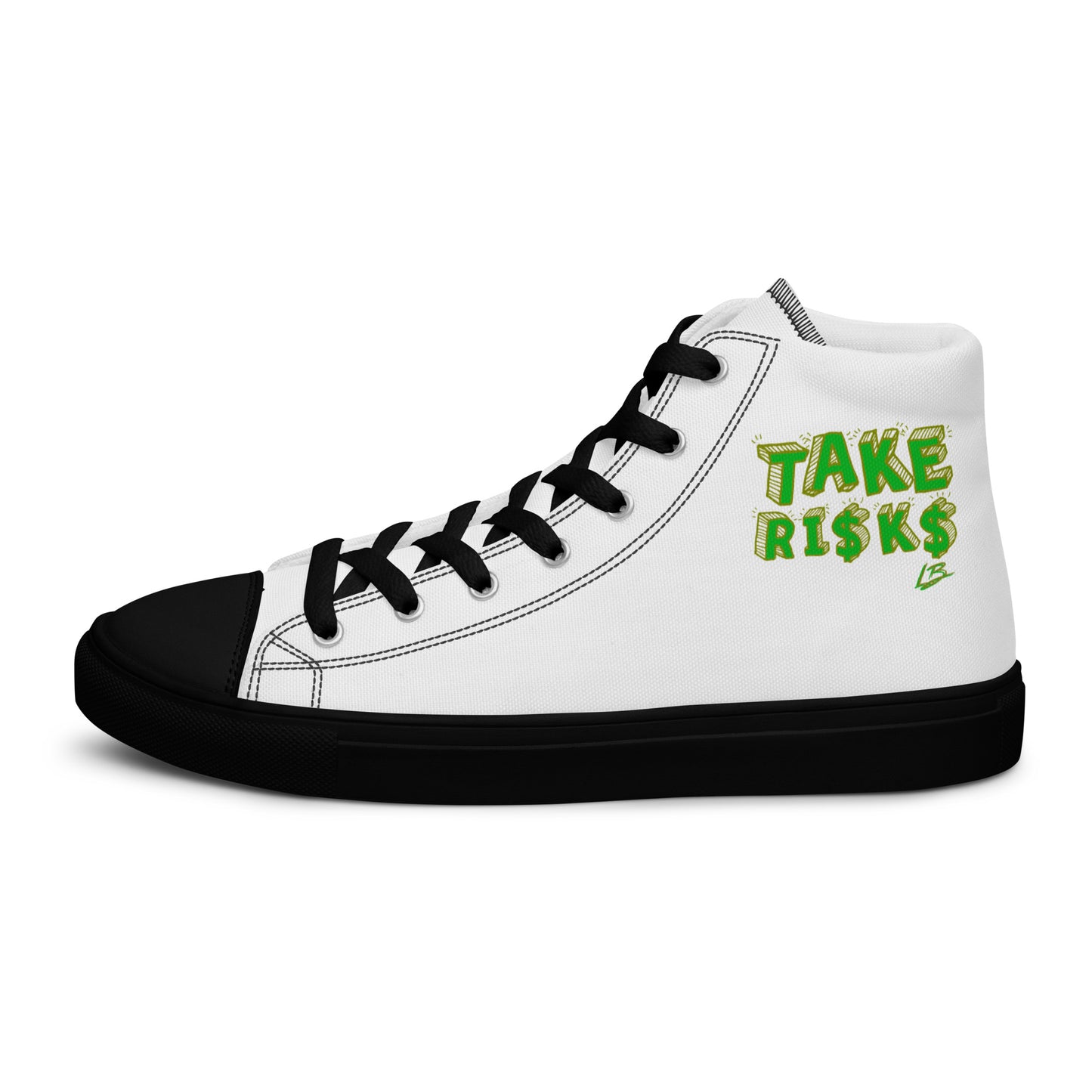 Men’s high top canvas shoes