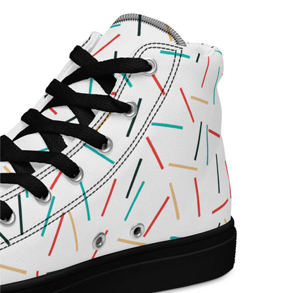 Men’s high top canvas shoes