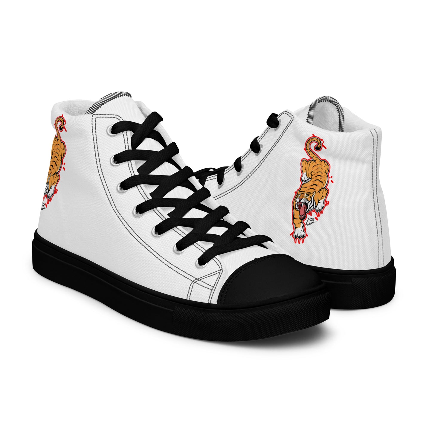 Men’s high top canvas shoes