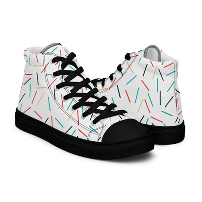Men’s high top canvas shoes