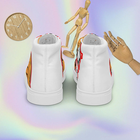 Men’s high top canvas shoes