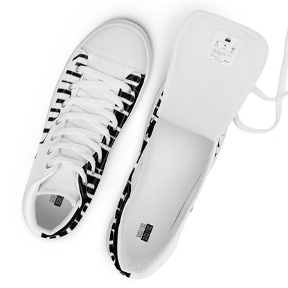 Men’s high top canvas shoes
