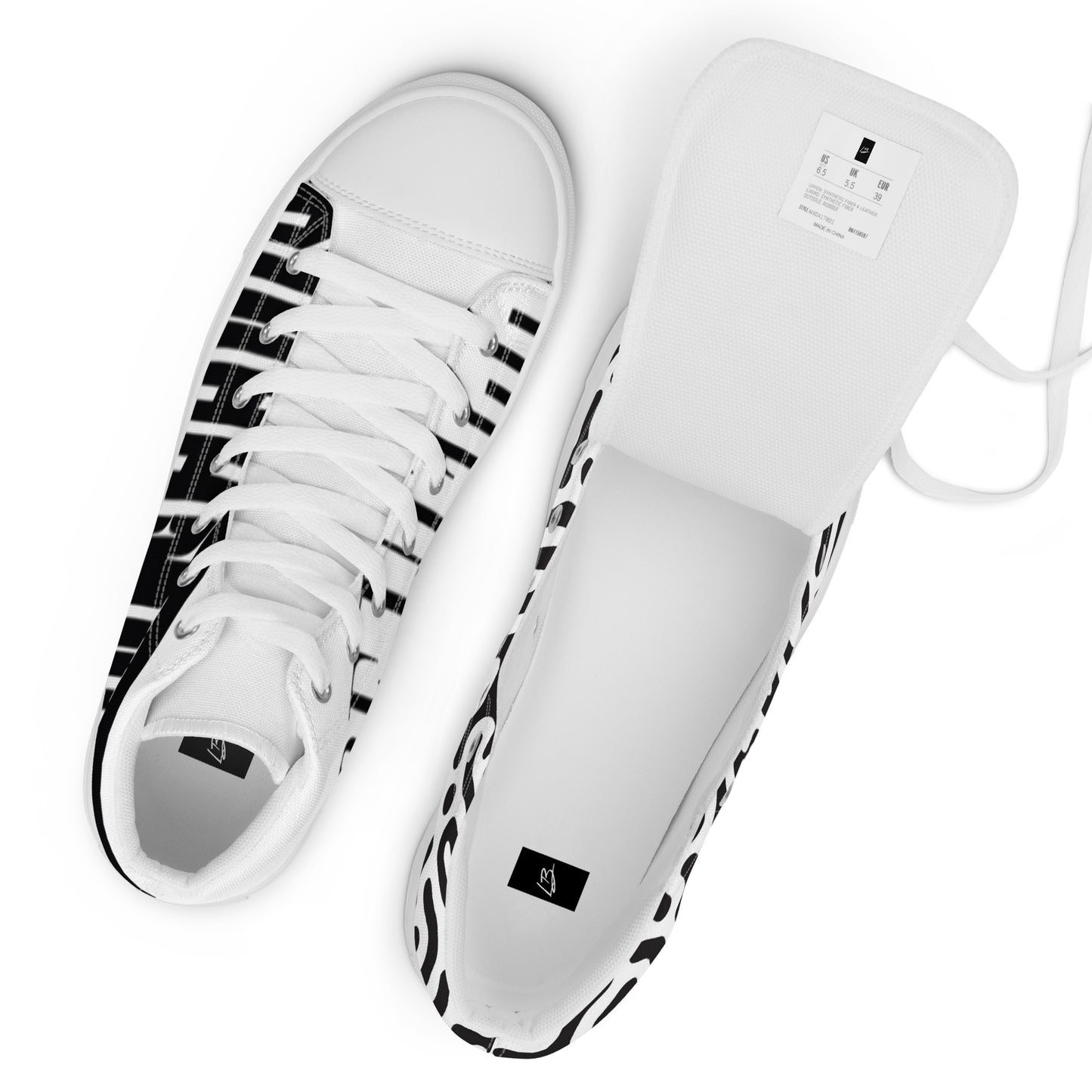 Men’s high top canvas shoes