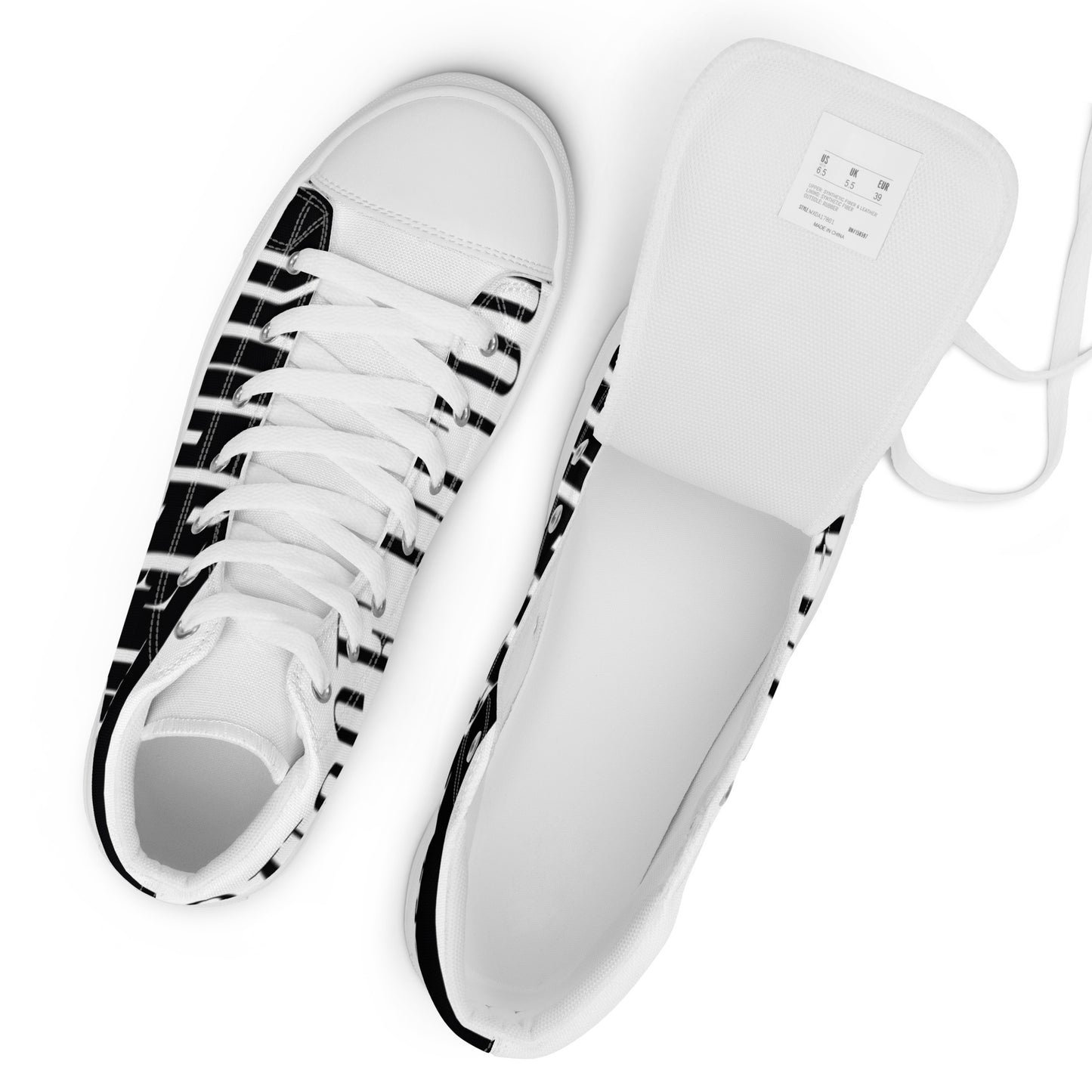Men’s high top canvas shoes