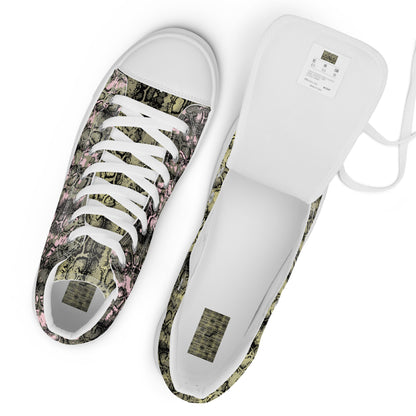 Men’s high top canvas shoes mix match snakey