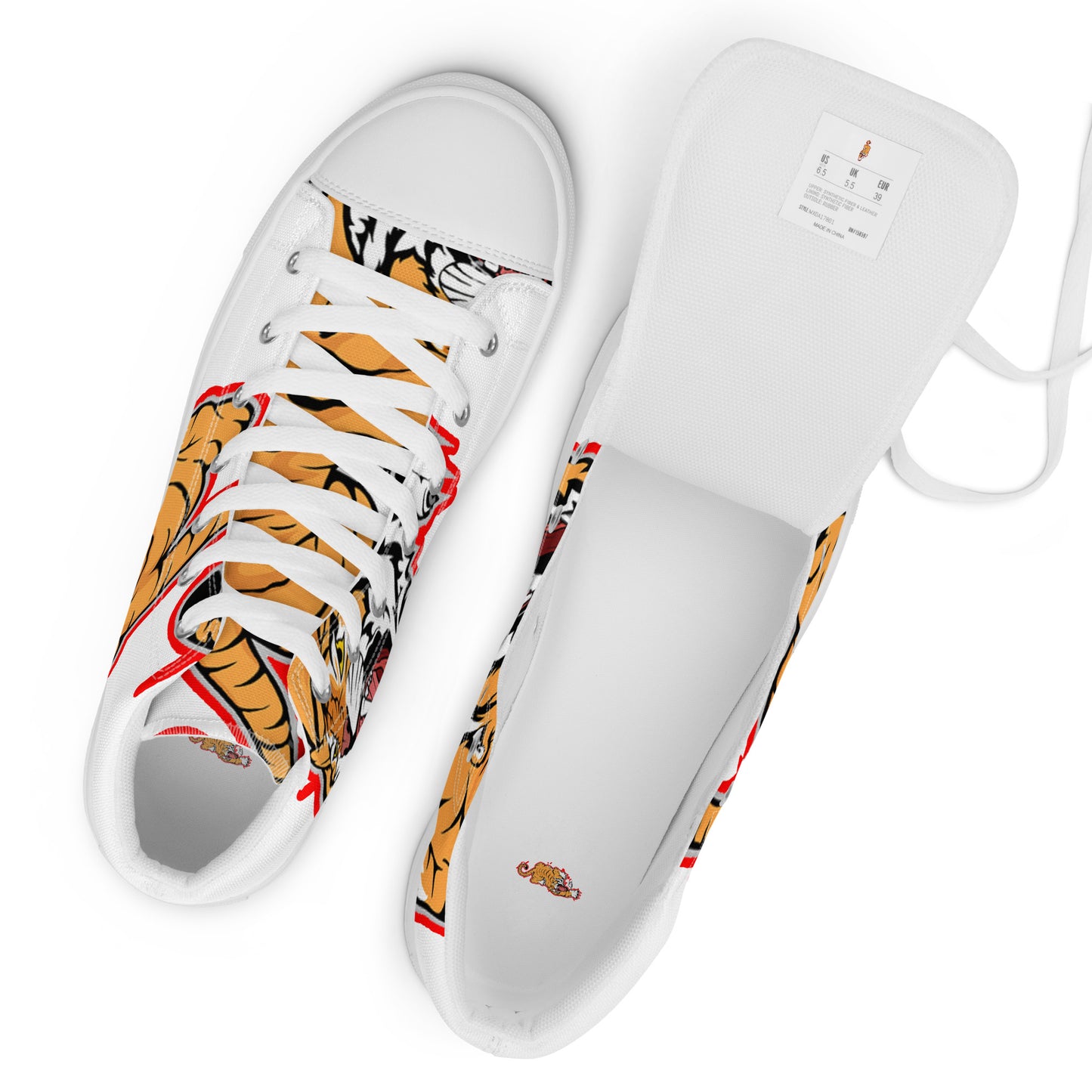 Men’s high top canvas shoes