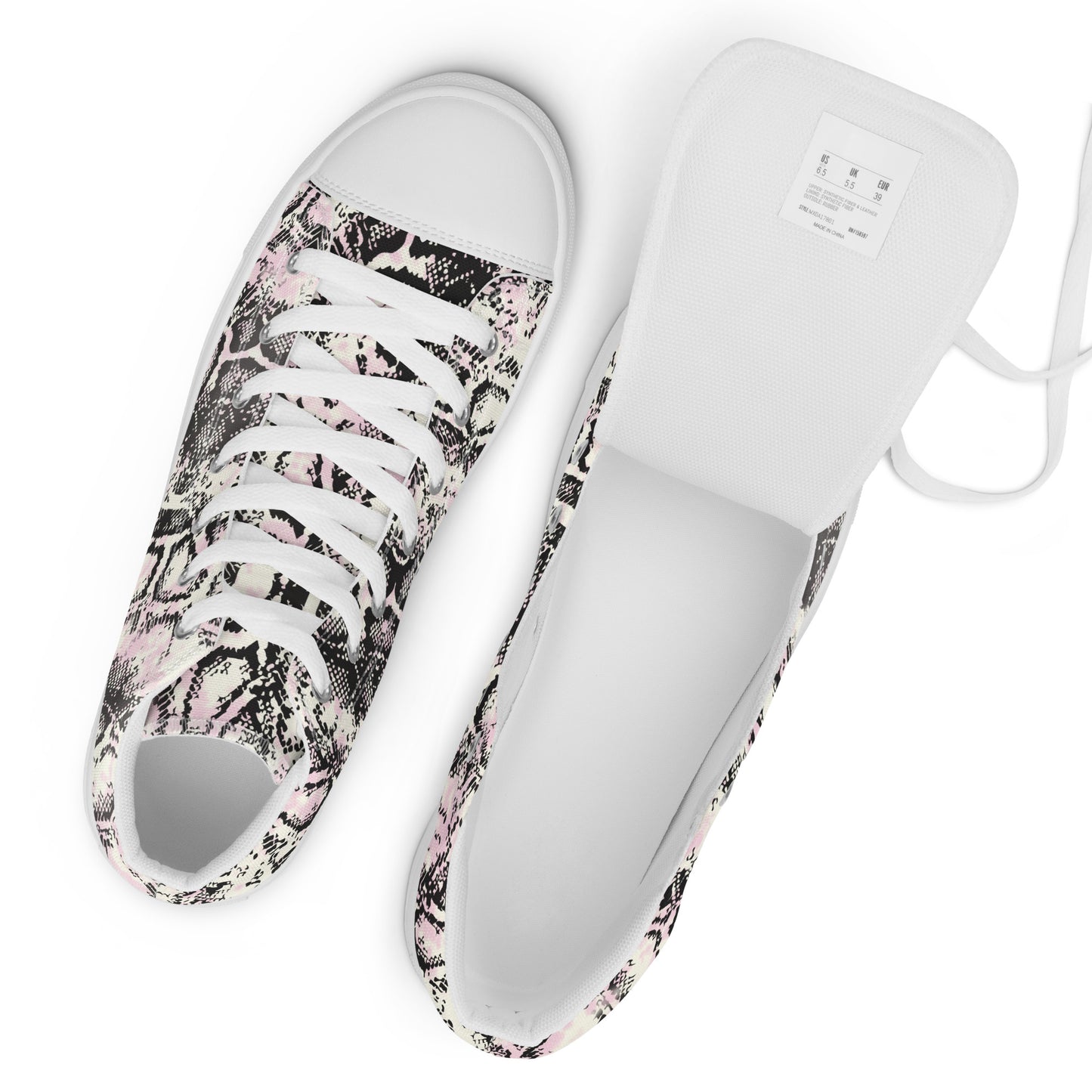 Men’s high top canvas shoes