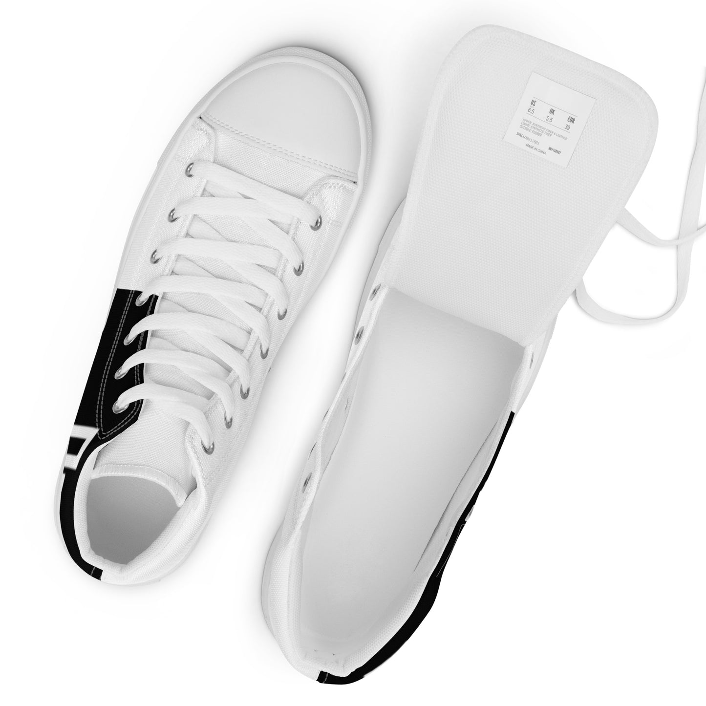 Men’s high top canvas shoes