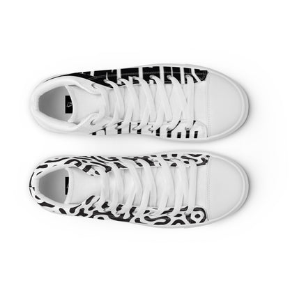 Men’s high top canvas shoes