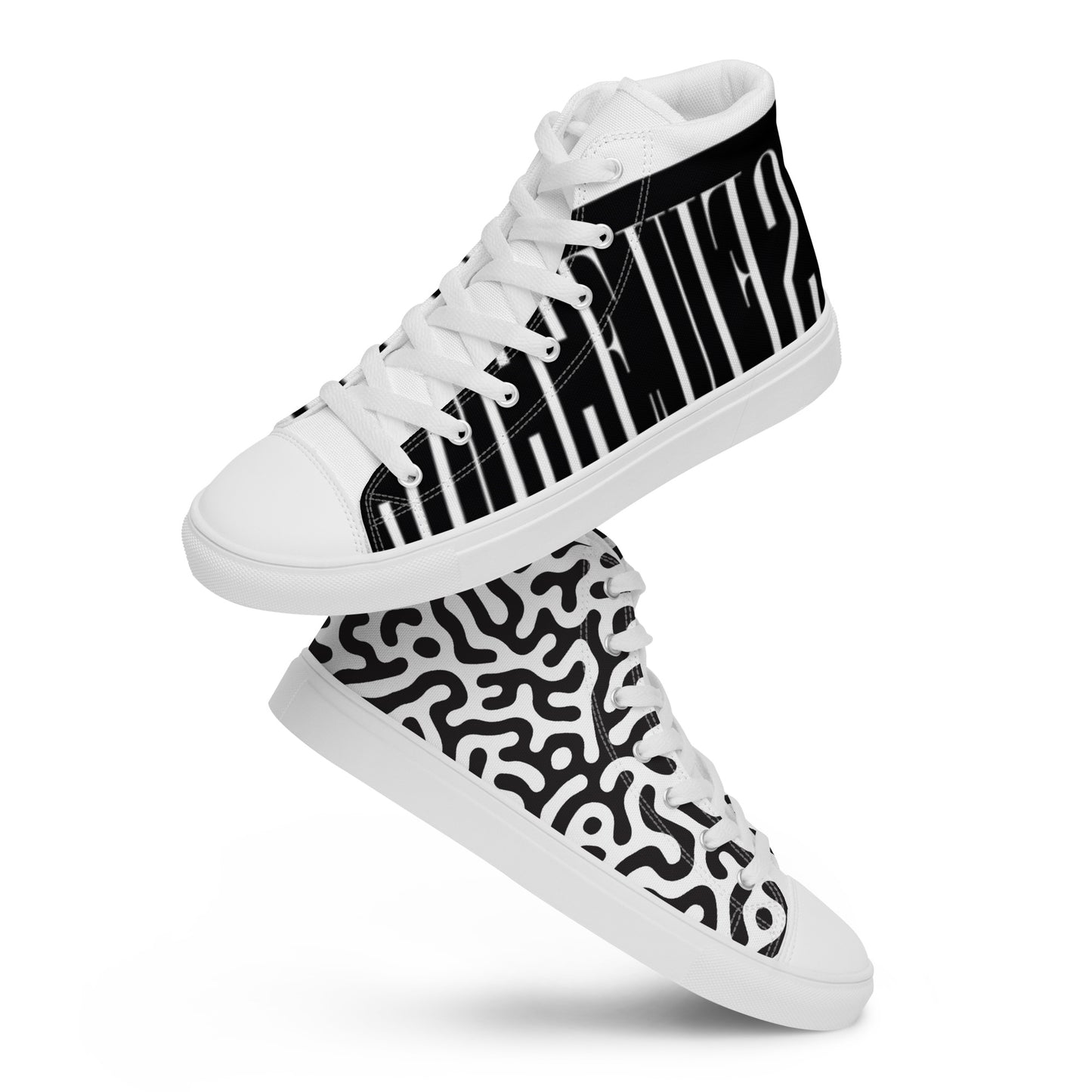 Men’s high top canvas shoes