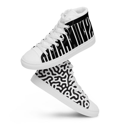 Men’s high top canvas shoes