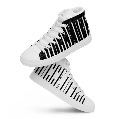 Men’s high top canvas shoes