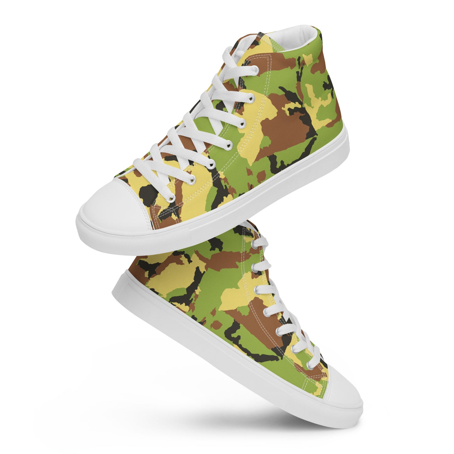Men’s high top canvas shoesCAMOGREENPLAIN