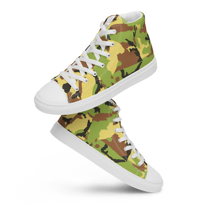 Men’s high top canvas shoesCAMOGREENPLAIN