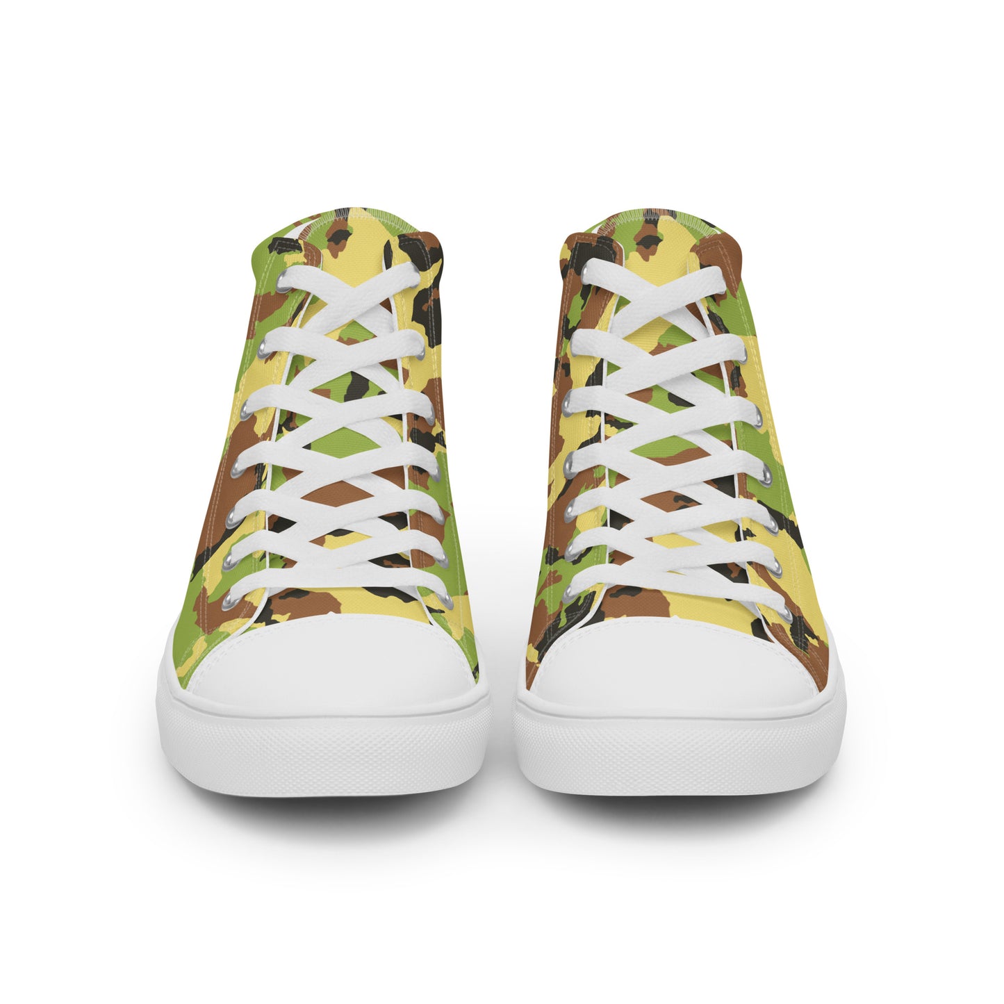 Men’s high top canvas shoesCAMOGREENPLAIN