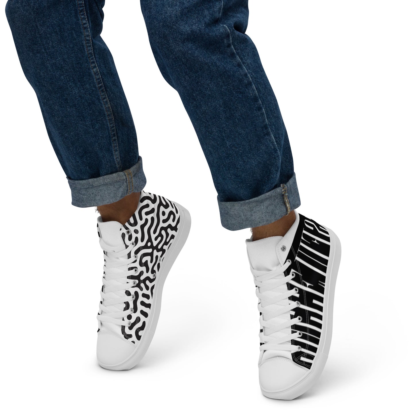 Men’s high top canvas shoes