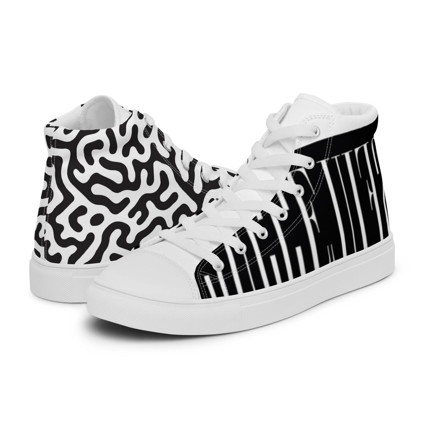 Men’s high top canvas shoes