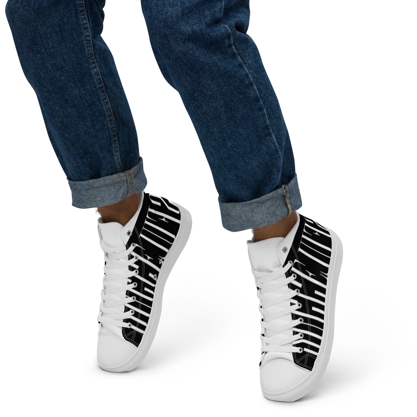 Men’s high top canvas shoes