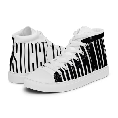 Men’s high top canvas shoes