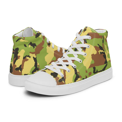 Men’s high top canvas shoesCAMOGREENPLAIN