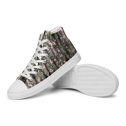 Men’s high top canvas shoes mix match snakey