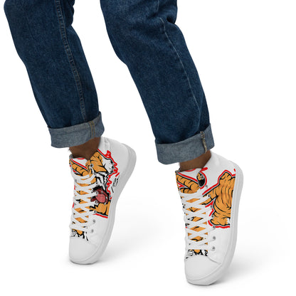 Men’s high top canvas shoes