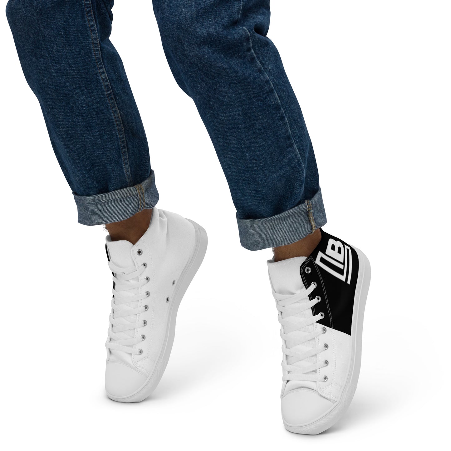 Men’s high top canvas shoes