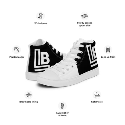 Men’s high top canvas shoes