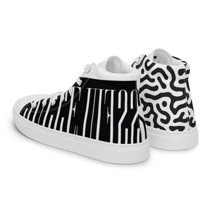 Men’s high top canvas shoes