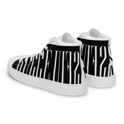 Men’s high top canvas shoes