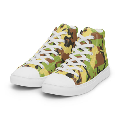 Men’s high top canvas shoesCAMOGREENPLAIN