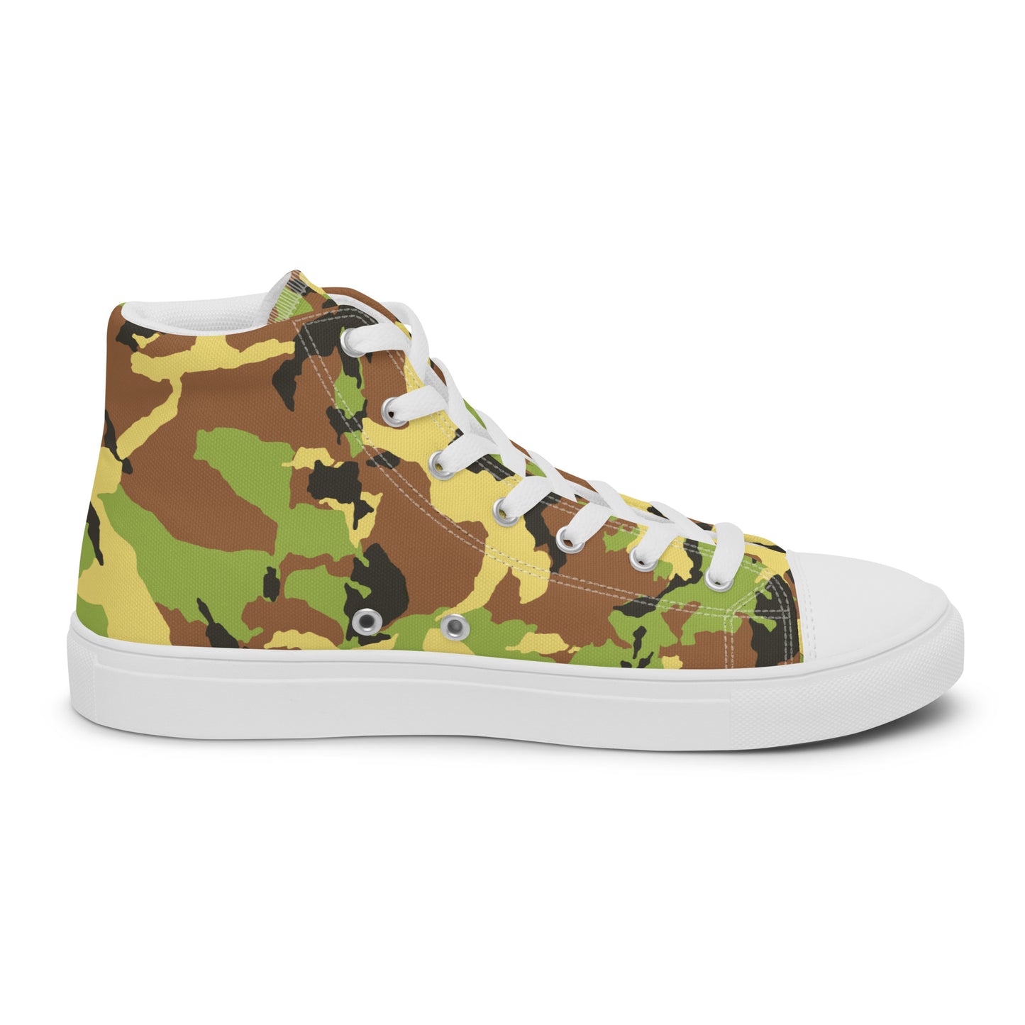 Men’s high top canvas shoesCAMOGREENPLAIN
