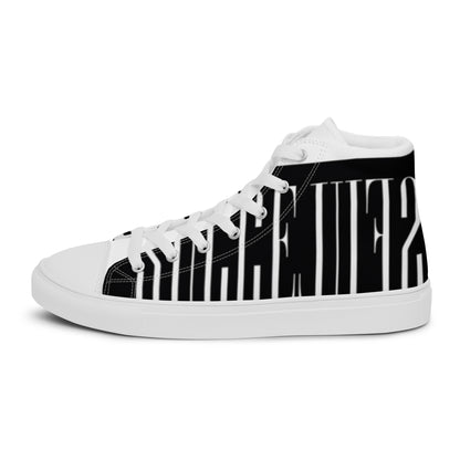 Men’s high top canvas shoes